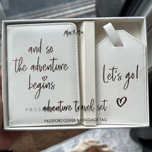 Miss to Mrs: Adventure Passport Travel Set (white)